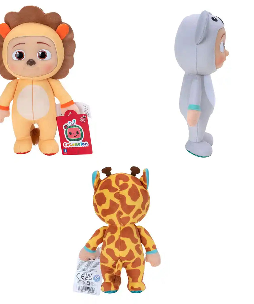 دمية كوكوميلون الصغيرة المحشوة 8 بوصات، قطعة واحدة متنوعة، لعبة ناعمة للأطفال الصغار والأطفال، جيه جيه في زي واحد أو تي شيرت بيبي شارك، دمية محشوة