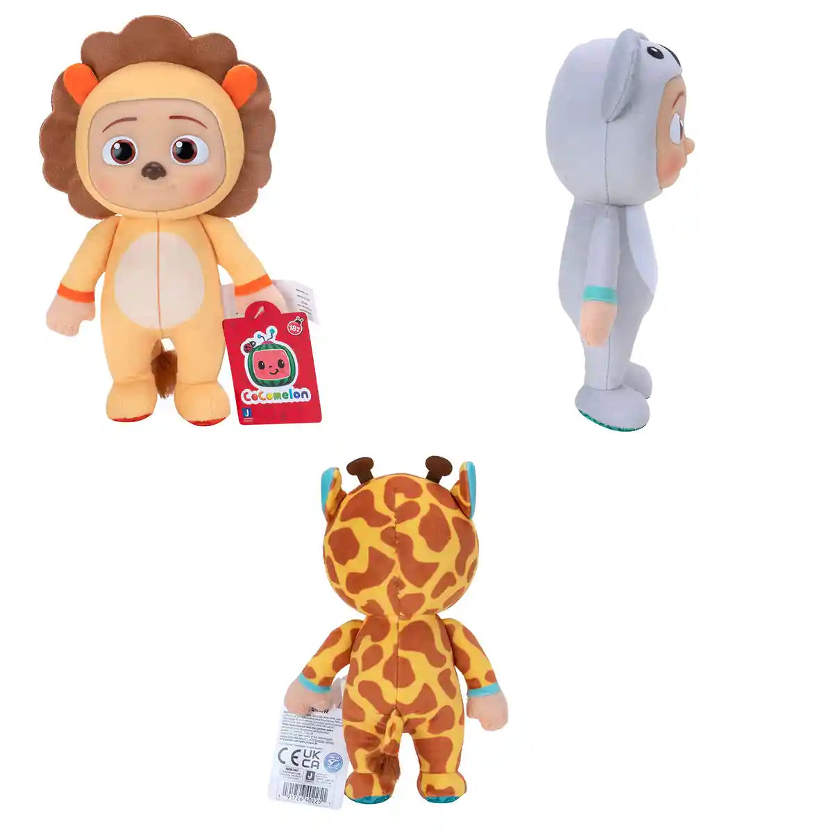 دمية كوكوميلون الصغيرة المحشوة 8 بوصات، قطعة واحدة متنوعة، لعبة ناعمة للأطفال الصغار والأطفال، جيه جيه في زي واحد أو تي شيرت بيبي شارك، دمية محشوة