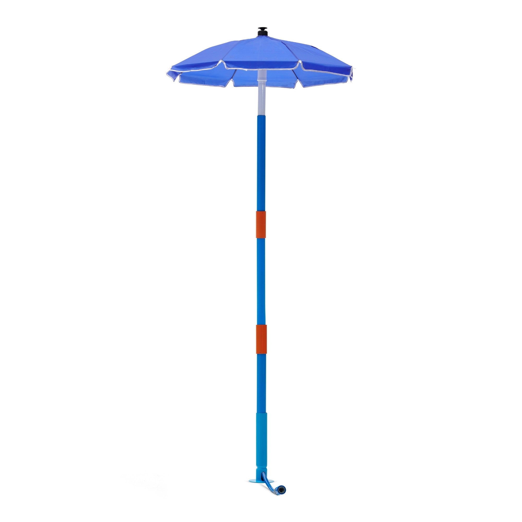 Plum Water Park Umbrella Fountain with Height Adjustable Pole, Convenient and Easy to Store Summer Outdoor Water Play Backyard Toy, Suitable for Children 3 Years +, Blue