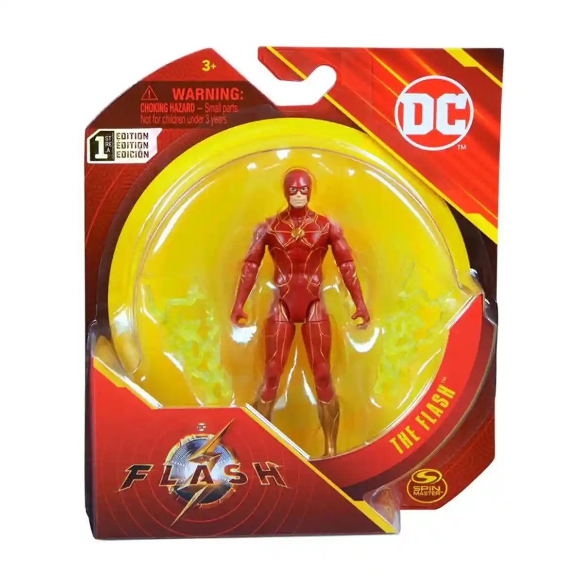 مجموعة مجسمات فيلم فلاش من دي سي كوميكس، مقاس 4 بوصات، لعبة بطل خارق قابلة للتعديل مع ملحقات للأطفال من سن 3 سنوات فما فوق