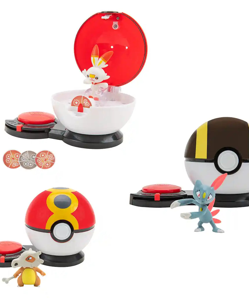 لعبة بوكيمون سربرايز أتاك باتل، سكويرتل ضد جيجليبف مع شخصيتين، كرتين بوكيمون، و6 أقراص هجوم - متعددة الألوان - PKW2506