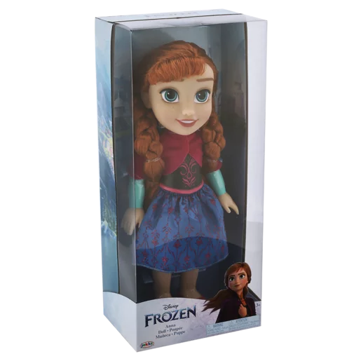 Frozen Value Doll 15-Inch - Anna, Detailed Design Inspired By The Iconic Character, With A Molded Dress, Creative Play, Ideal Gift, For Collectors, 3 Years+