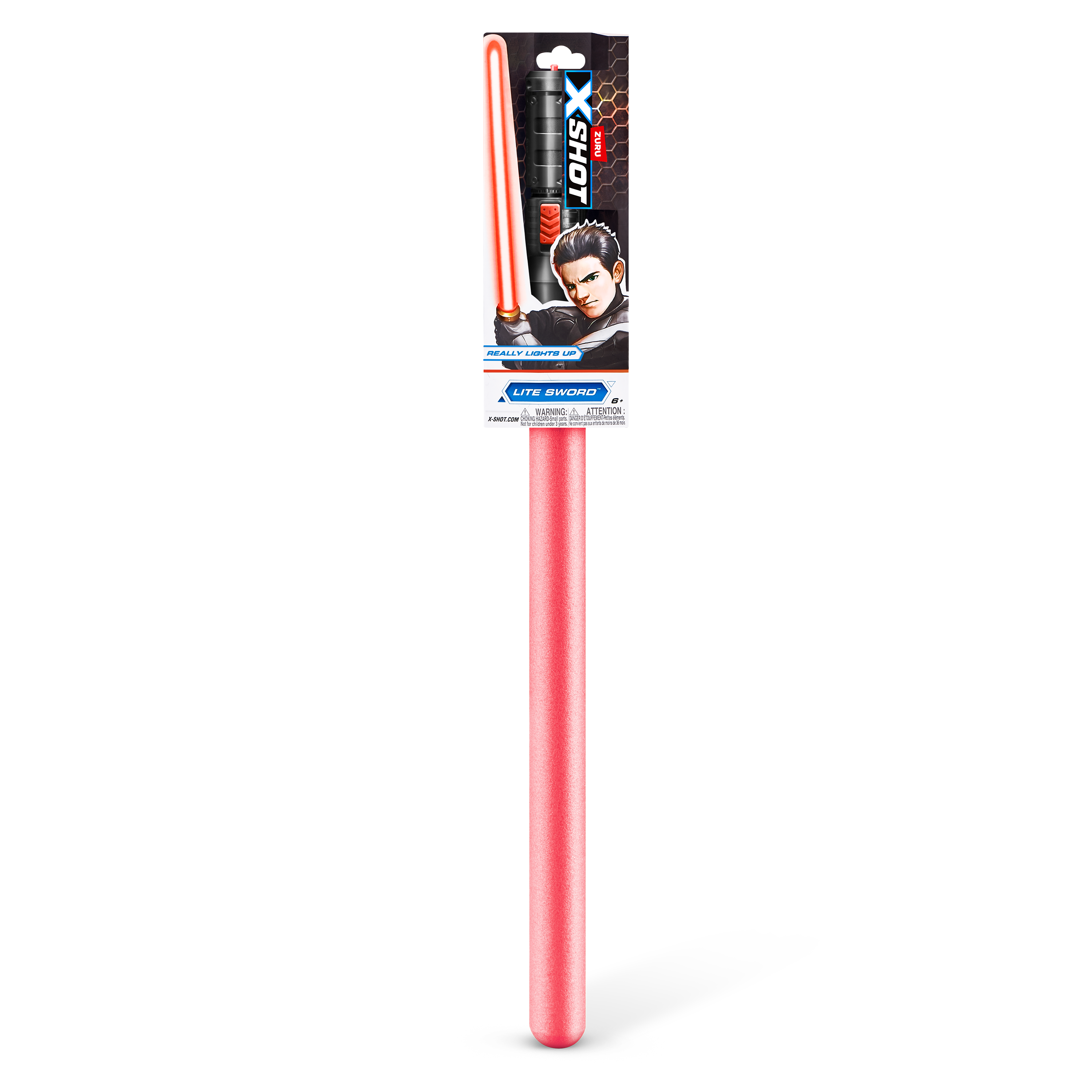 X-Shot Excel Lite Sword, LED Light-Up Foam Sword for Boys and Girls, Age 6+, Space Battle Toy