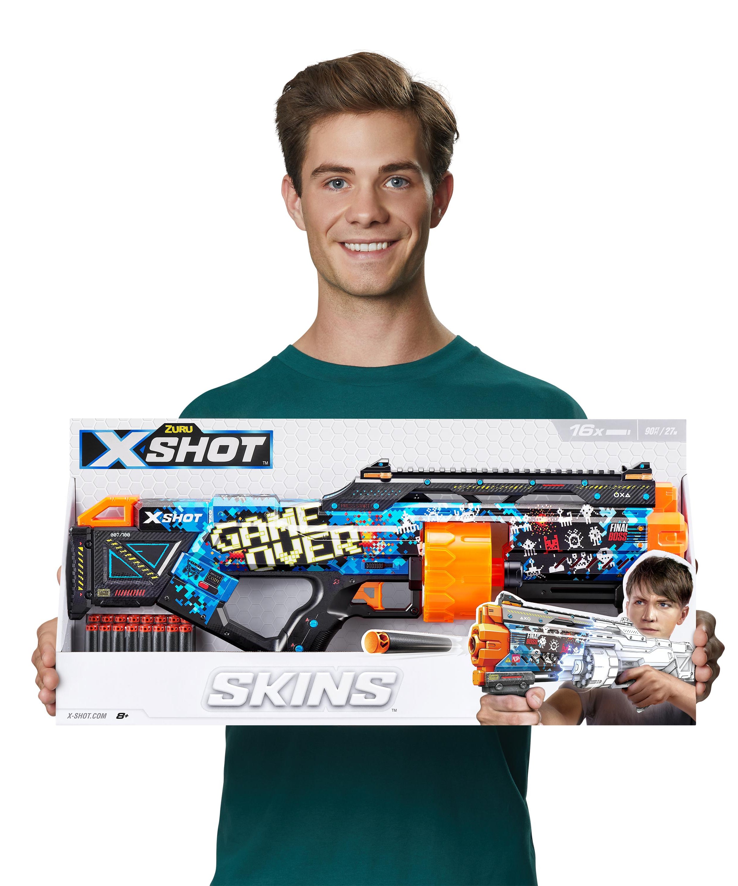 XSHOT Skins Last Stand Beast Out, Foam Blaster Toy Gun for Boys & Girls, Ages 8+