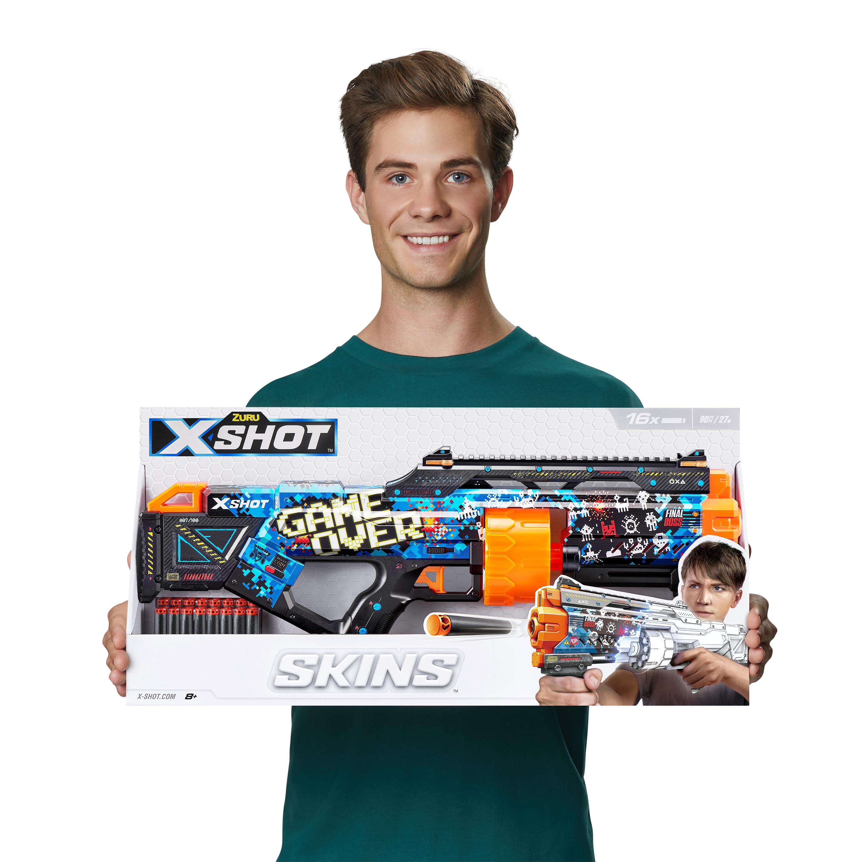 XSHOT Skins Last Stand Beast Out, Foam Blaster Toy Gun for Boys & Girls, Ages 8+