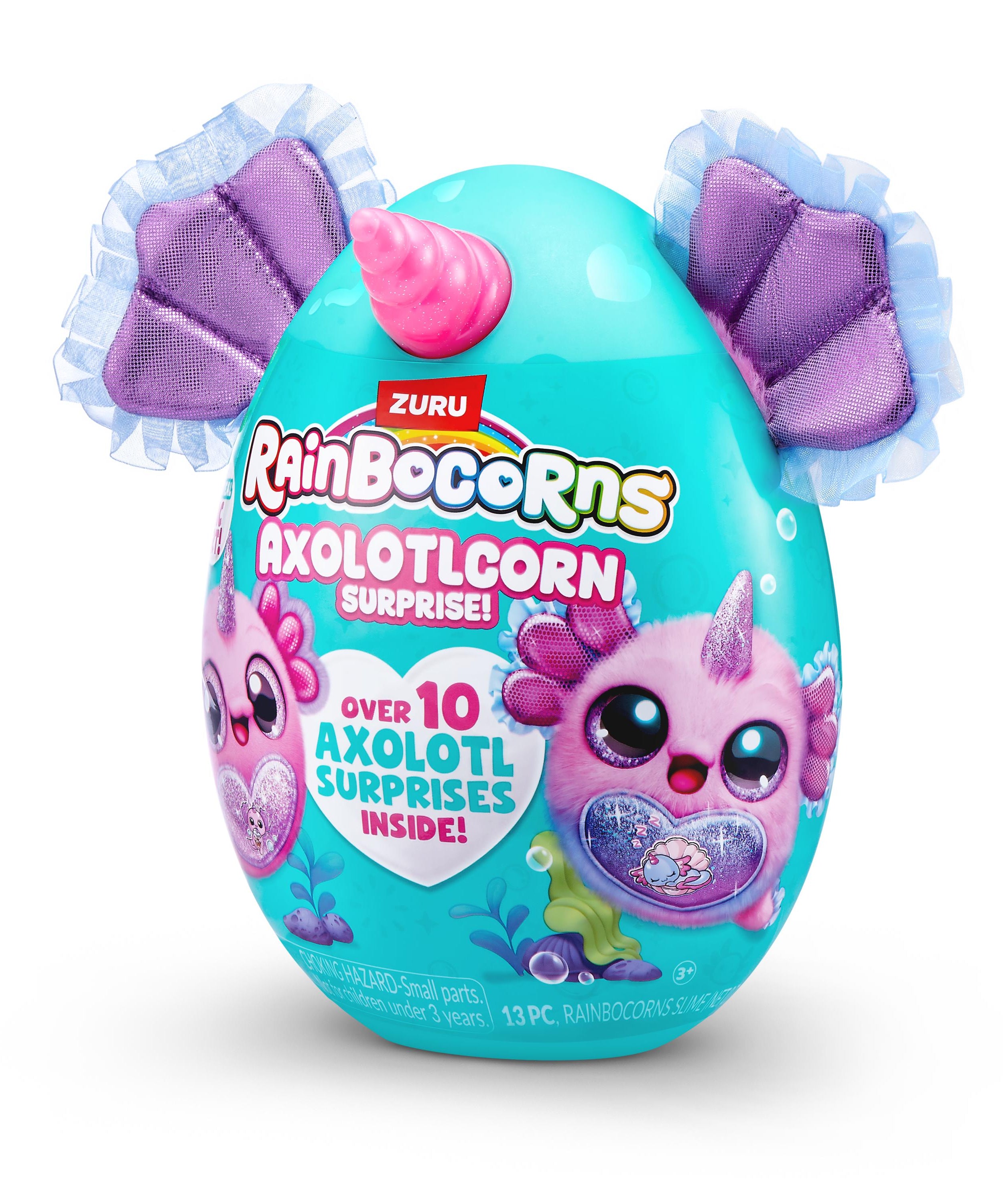 Rainbocorns Axolotlcorn Surprise Plush, Collectible Toy for Girls, Age 3+