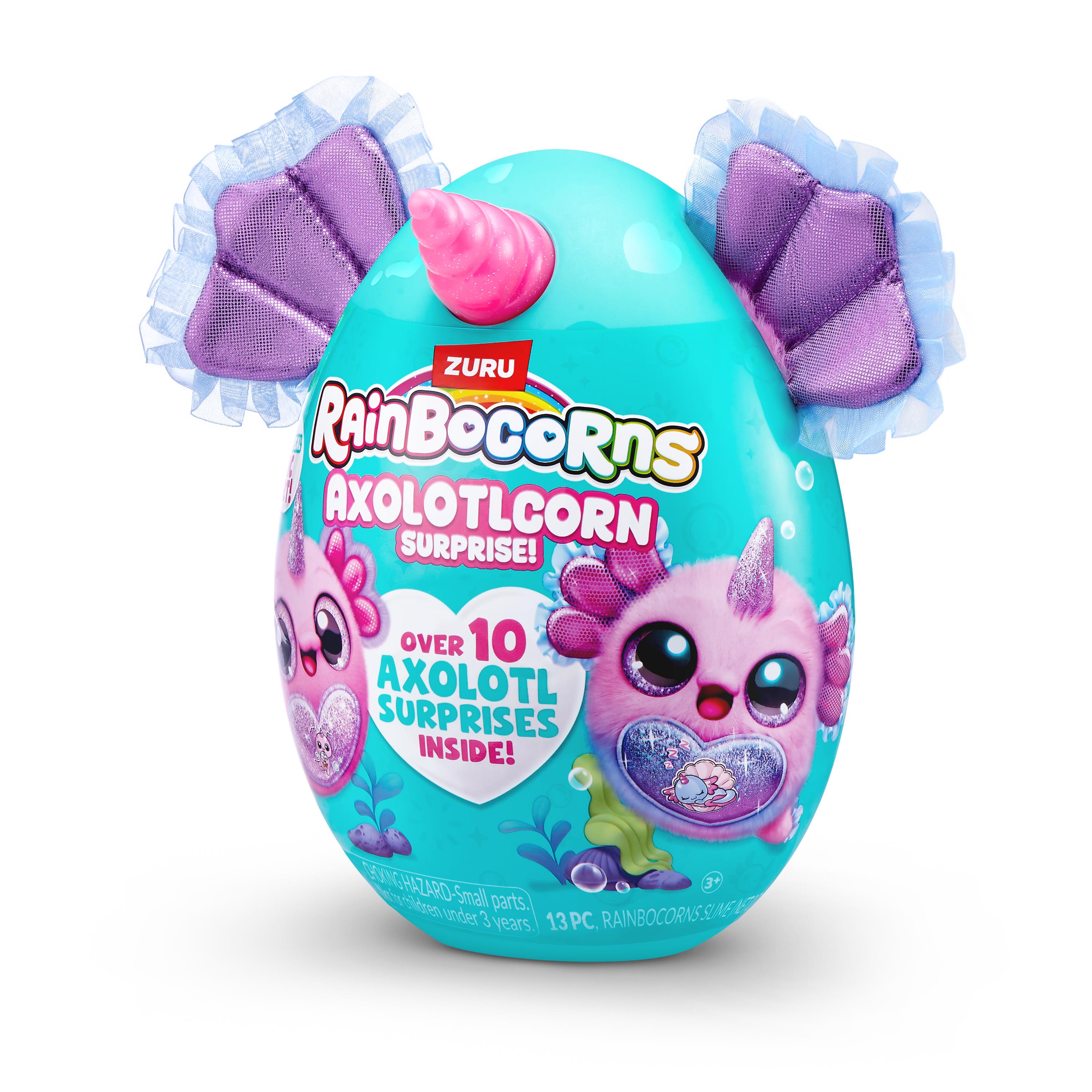 Rainbocorns Axolotlcorn Surprise Plush, Collectible Toy for Girls, Age 3+