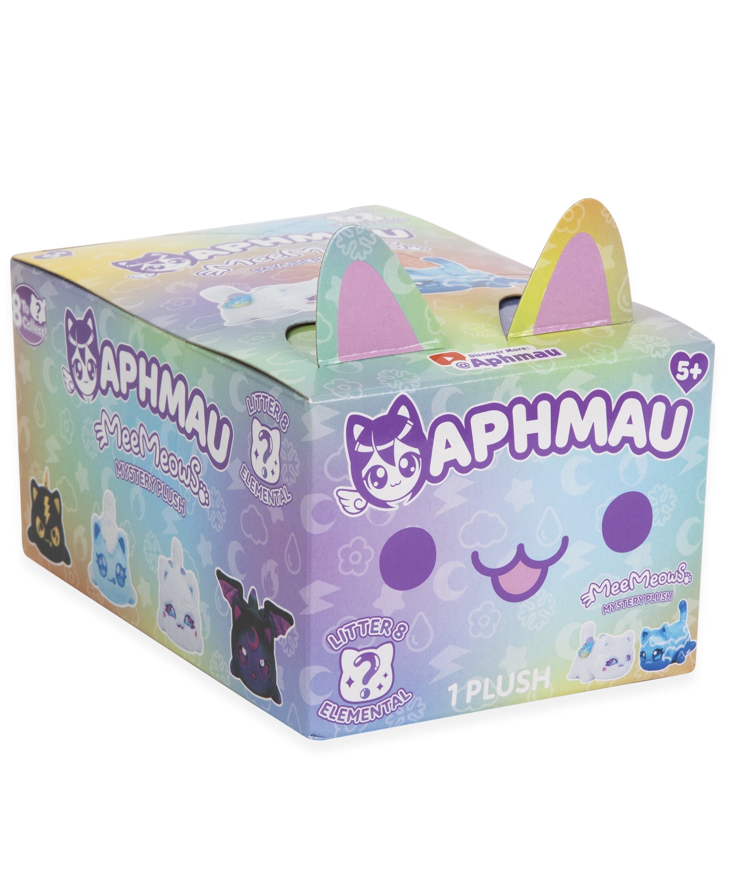 Aphmau Mystery MeeMeow Plush Elemental, Collectible Toy for Kids, Age 5+