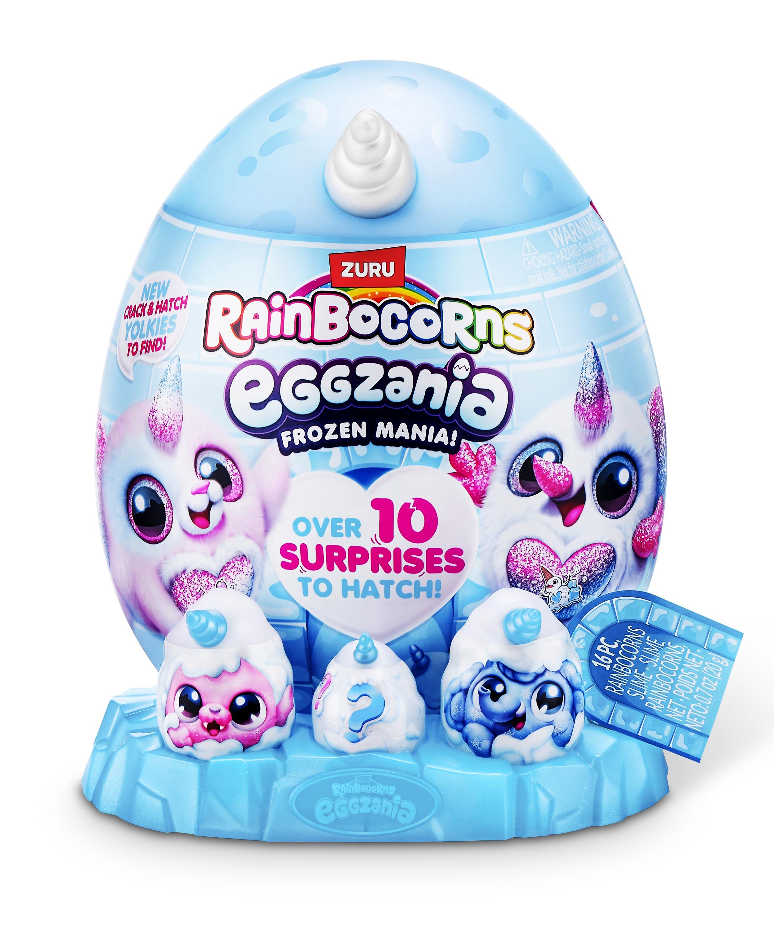 Rainbocorns Eggzania Frozen Mania Plush, Surprise Toy for Girls, Age 3+