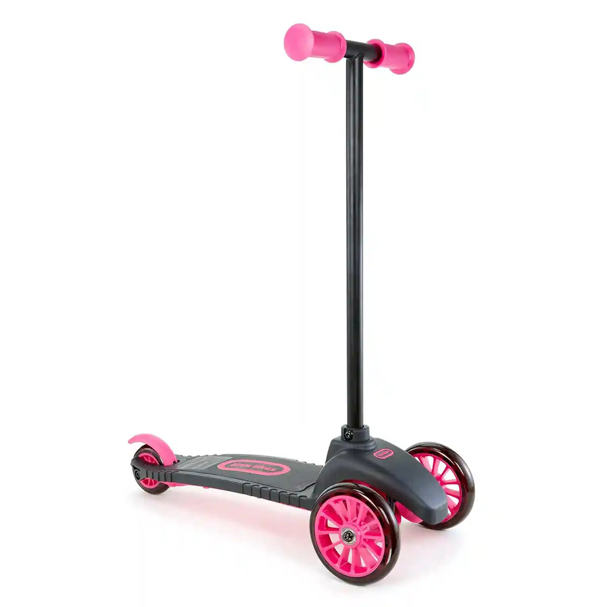 Little Tikes Lean to Turn Scooter Pink, 3-Wheel Toddler Scooter, Extra Wide Deck, Lean-to-Steer for Balance & Coordination, Lightweight & Durable, Ages 2-4 Years