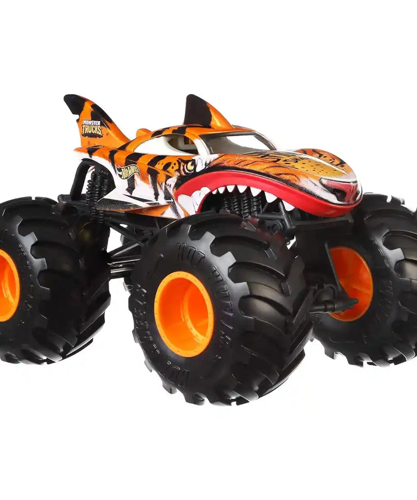 Hot Wheels Monster Trucks 1:24 Scale Die-Cast Big Wheels Assortment, Collectible Toy Cars for Kids, Monster Truck Smashing and Stunt Play