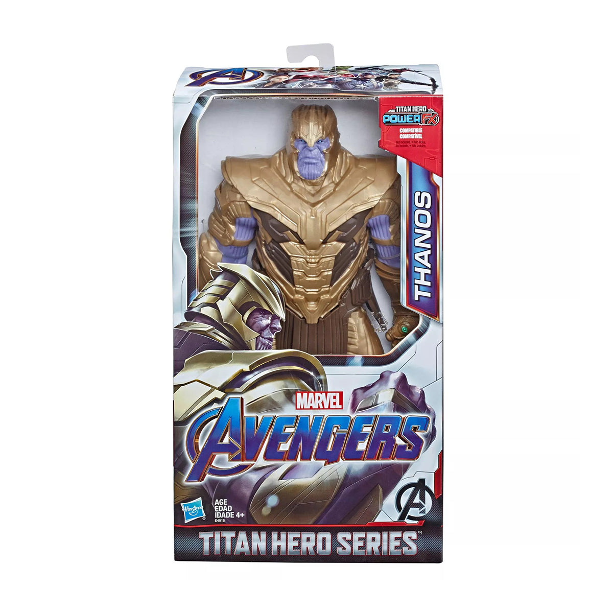 مجسم شخصية ثانوس من مارفل أفينجرز تيتان هيرو سيريز بلاست جير ديلوكس، 12 بوصة، تصميم مستوحى من القصص المصورة، متوافق مع قاذف بلاست جير، مناسب للأعمار من 4 سنوات فما فوق