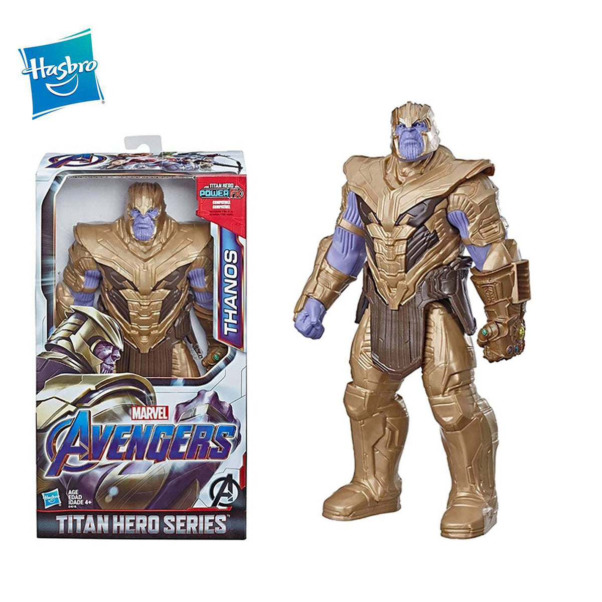 مجسم شخصية ثانوس من مارفل أفينجرز تيتان هيرو سيريز بلاست جير ديلوكس، 12 بوصة، تصميم مستوحى من القصص المصورة، متوافق مع قاذف بلاست جير، مناسب للأعمار من 4 سنوات فما فوق