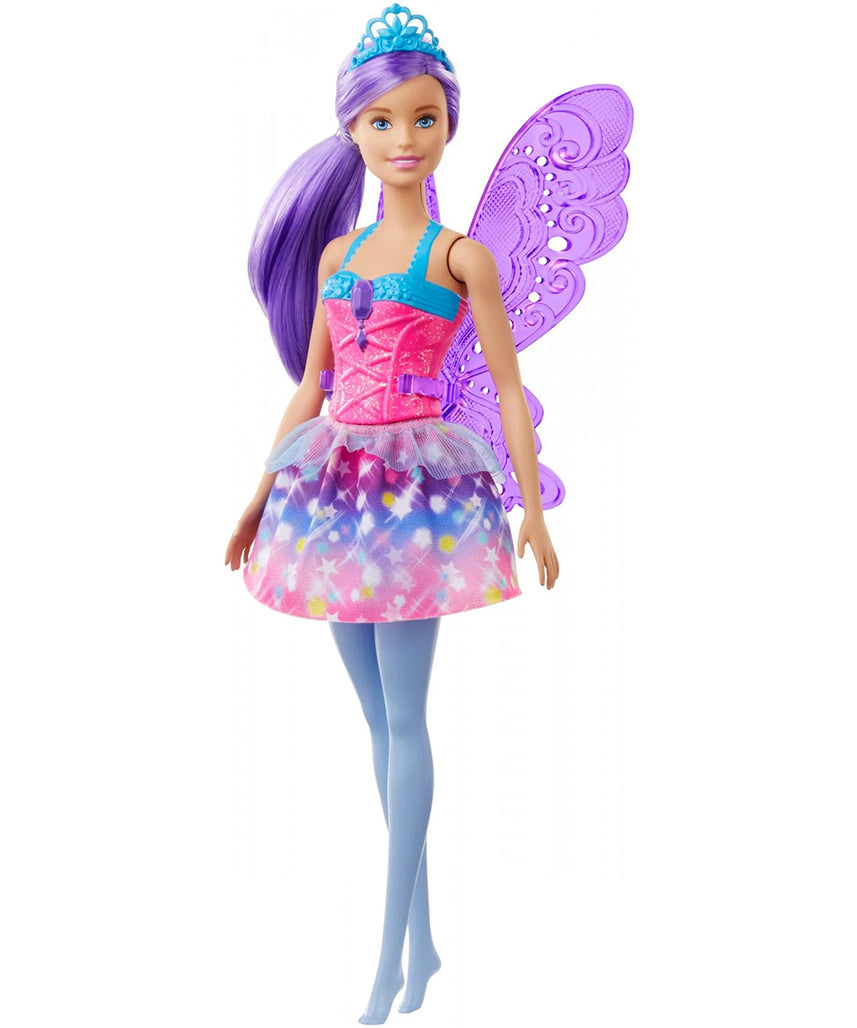 Barbie Dreamtopia Fairy Doll 12-Inch Purple Hair With Wings Toy for Kids Ages 3 to 7