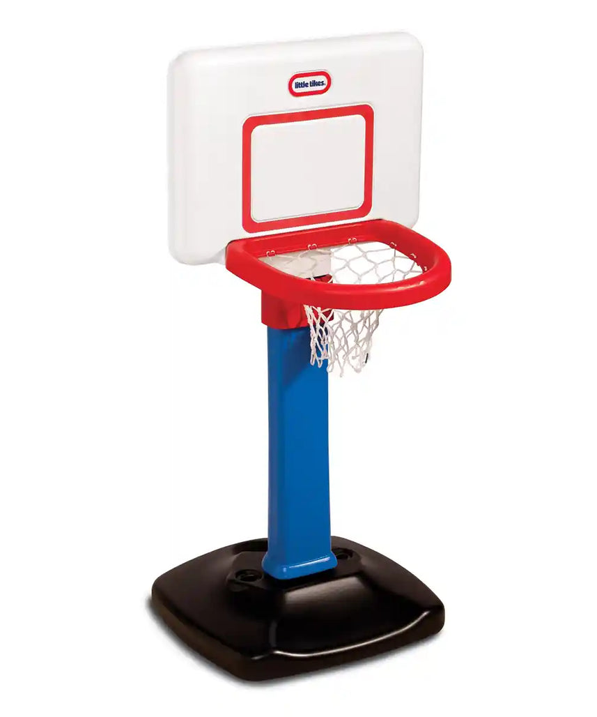 Little Tikes Totsports Easy Score Basketball Set, Adjustable Toddler Hoop with Round Backboard and 3 Balls, Indoor Outdoor Play, Ages 18 Months to 5 Years, Sport & Outdoor