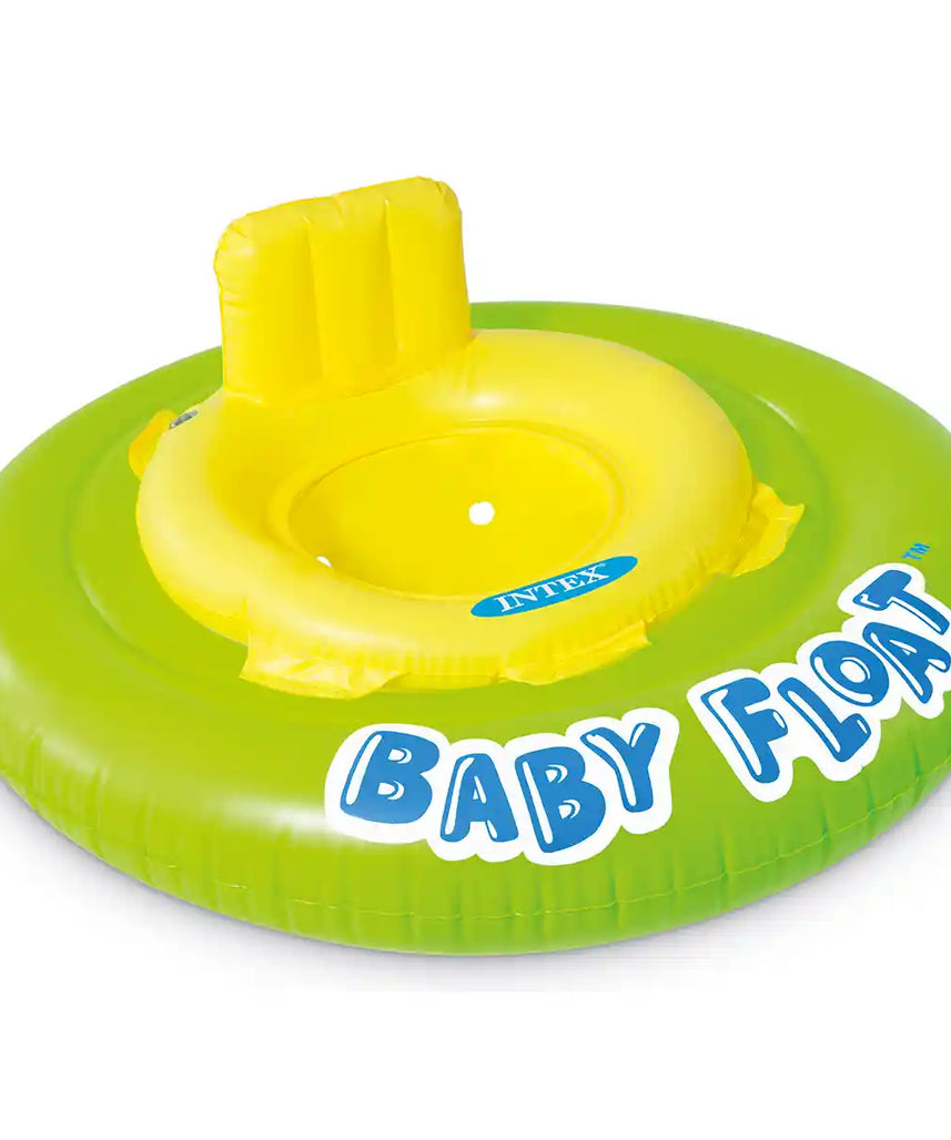 Intex Baby Swimming Float 76cm – Soft Seat, Headrest, Leg Support, Safety Valves for 1-2 Years (Up to 15kg)
