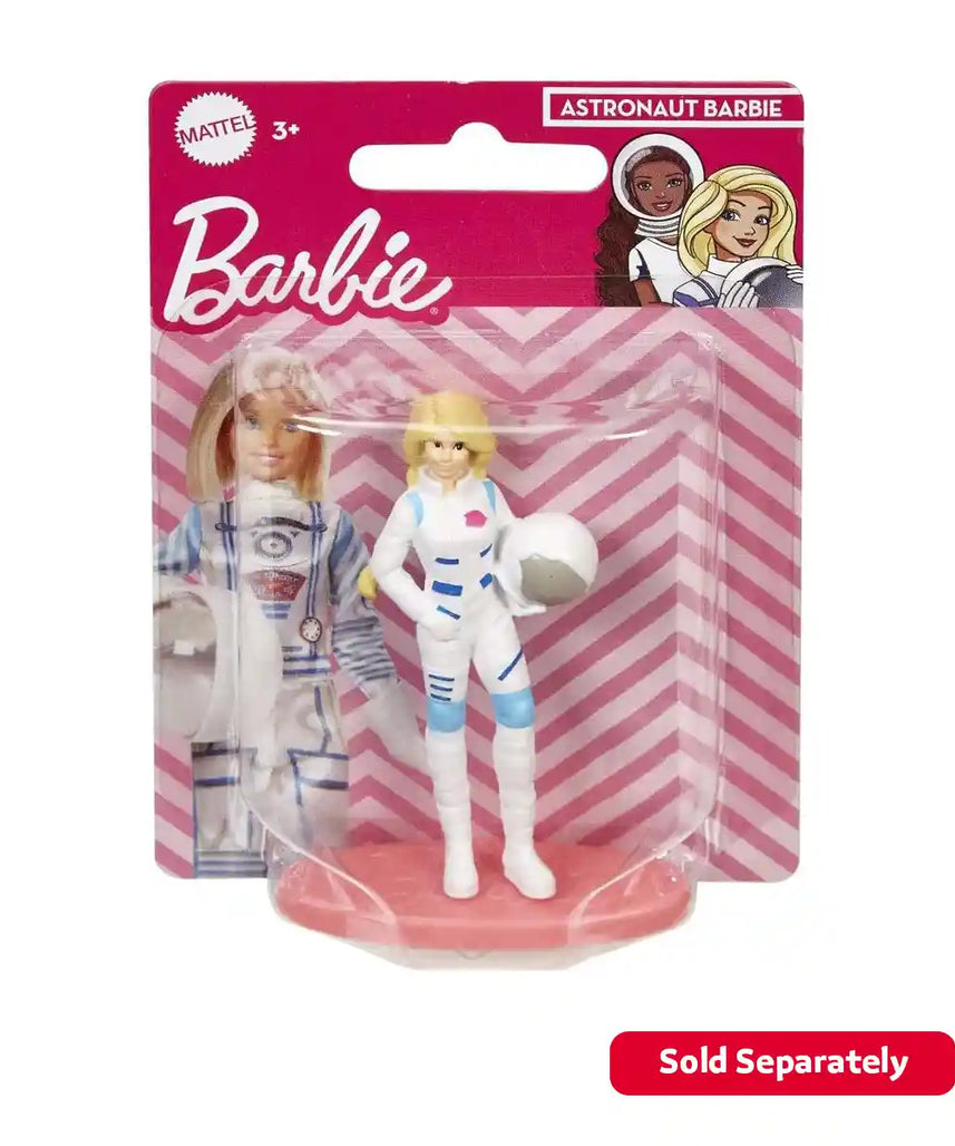 دمى باربي ميكرو كوليكشن، دمى صغيرة قابلة للتجميع مقاس 3 بوصات مع قاعدة عرض للأطفال من سن 3 سنوات فما فوق