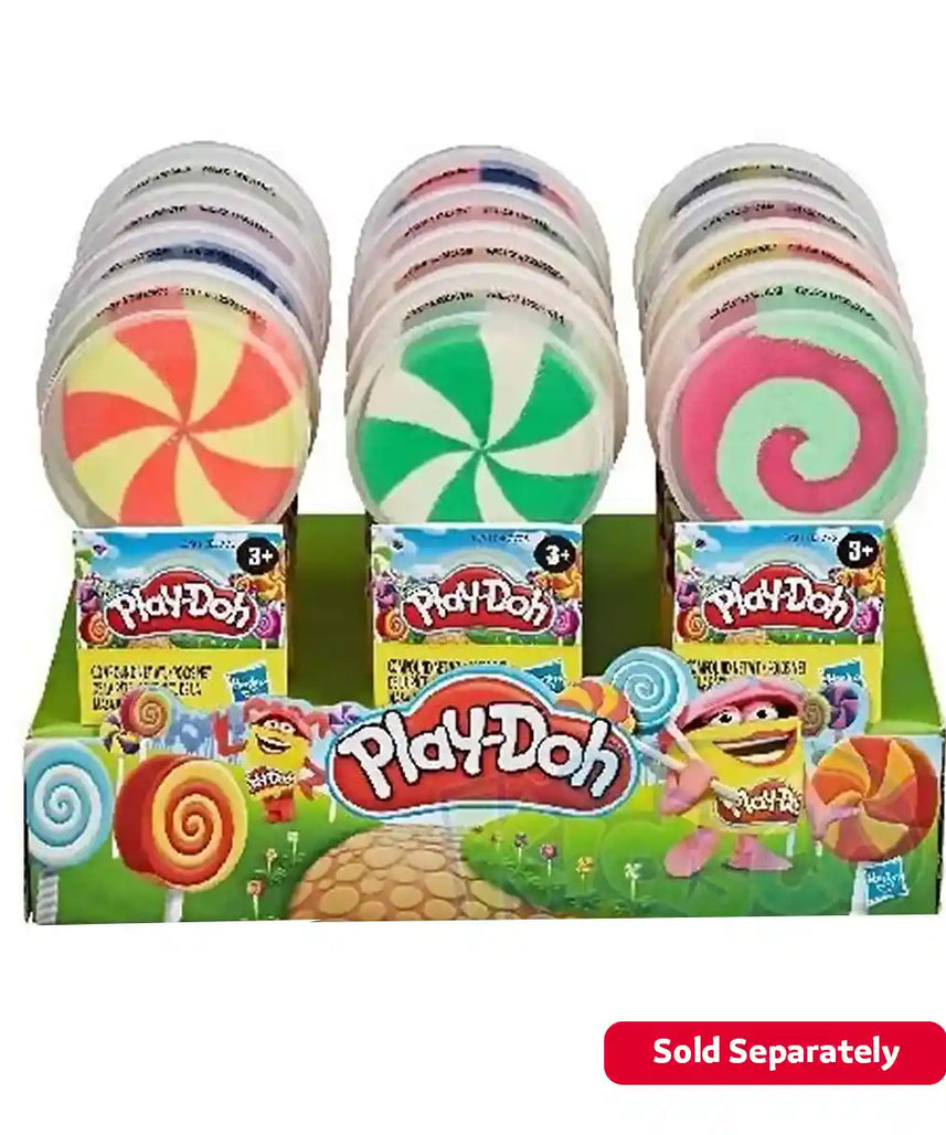 Play-Doh Lollipop 4-Pack Pretend Play Candy Molds with 3 Ounces Non-Toxic Modeling Compound, Creative Arts & Crafts Toy for Kids Ages 3+