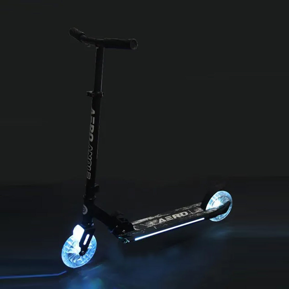 Aero C3 Kids Scooter with RGB Front-Wheel Lights, Adjustable, Foldable 2-Wheel Kick Scooter for Boys & Girls, Ages 5+, Max Weight 50kg