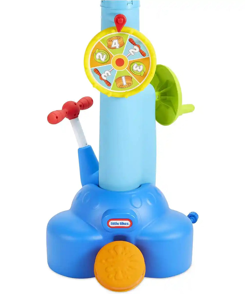 Little Tikes Fun Zone Pop N Splash Surprise Game, Multicolor, Outdoor & Indoor Water Play with 21 Balls, Interactive Spin & Splash Toy for Kids Age 3-6