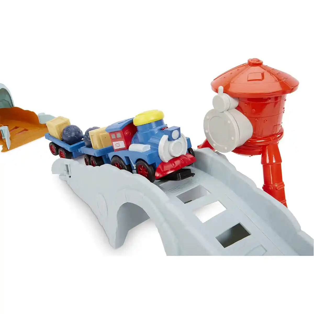 Little Tikes Slammin Racers Runaway Railroad Set, Slam Powered Train with Cargo Cars, Customizable Stunt Track with 5 Pieces, Works with All Slammin Racers Vehicles, Ages 3+