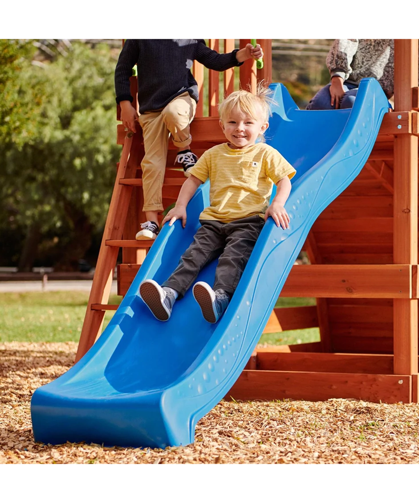 مجموعة ألعاب خشبية خارجية من Little Tikes Real Wood Adventures Cottontail Hideaway مع نادي، وأراجيح حبلية، ومنزلق، ومراجيح، وجدار تسلق - متعة في الفناء الخلفي للأطفال من سن 3 إلى 10 سنوات