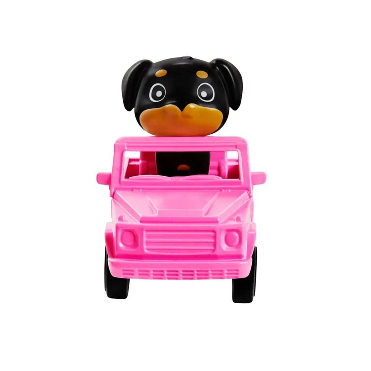 دمية باربي إكسترا رقم 5، سترة جينز بشراشيب طويلة، ضفائر قوس قزح، جرو أليف مع سيارة وردية، 15 إكسسوارًا عصريًا، دمية قابلة للتجميع وقابلة للتعديل للأطفال من سن 3 سنوات فما فوق