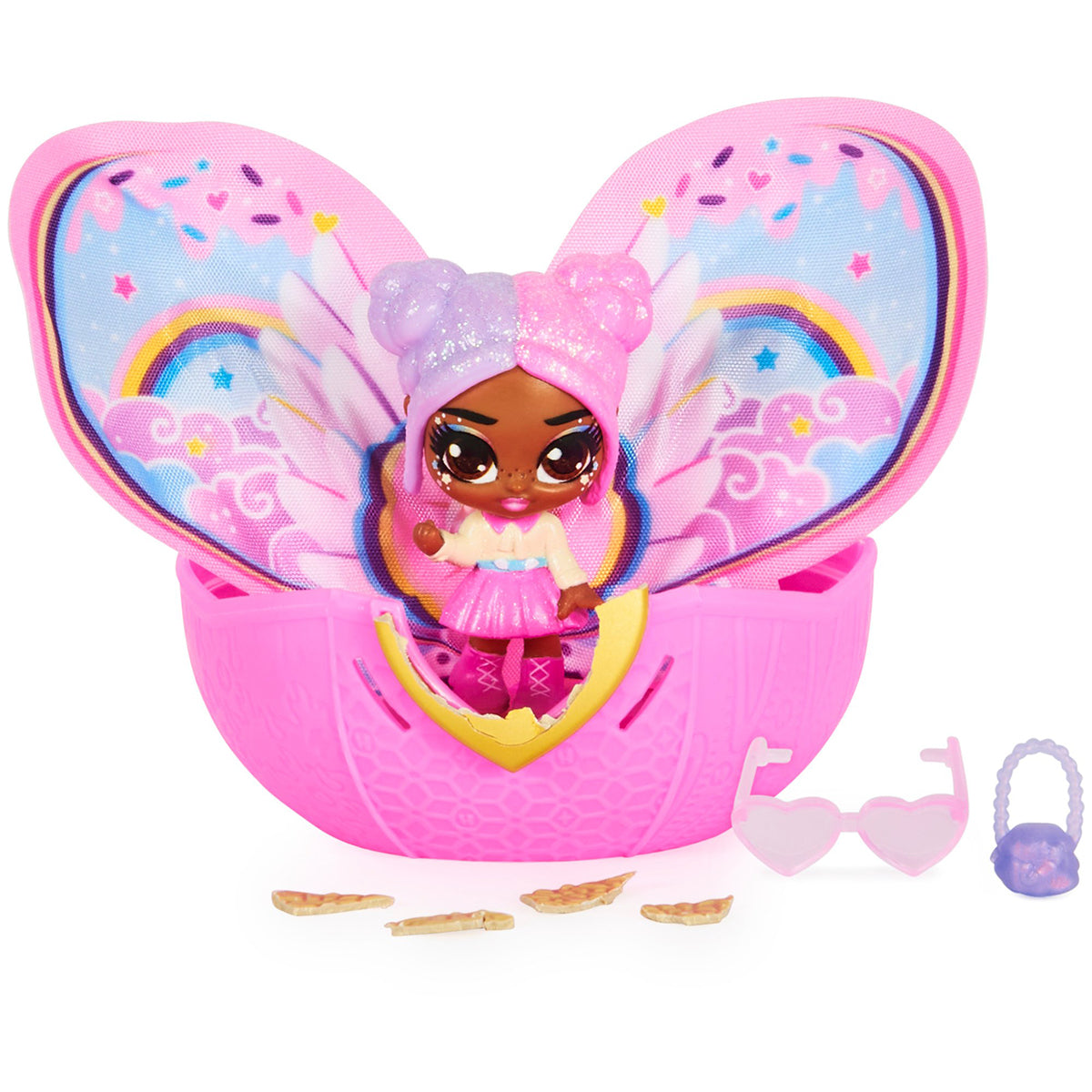 أجنحة هاتشيمالز بيكسيز وايلدر، أجنحة بيكسي القماشية، 2 ملحق، بيضة مفاجأة، مناسبة للأعمار من 5 سنوات فما فوق، مجسمات قطيفة قابلة للتجميع