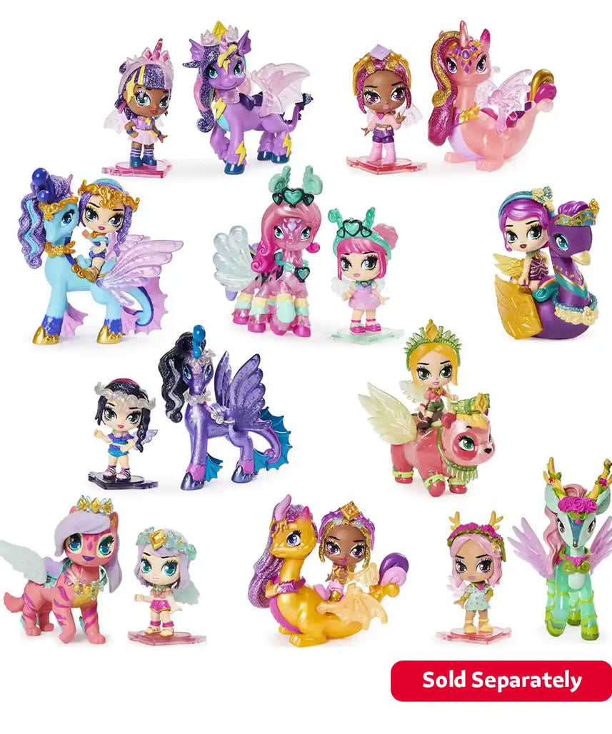 مجموعة هاتشيمالز بيكسيز رايدرز لاجون ليلي بيكسي وسيستاليون جلايدر، مع ميزات غامضة سحرية، وملحقات، وحامل عرض، ورمز تطبيق، للأعمار من 5 سنوات فما فوق، من هاتشيمالز كوليكشنز