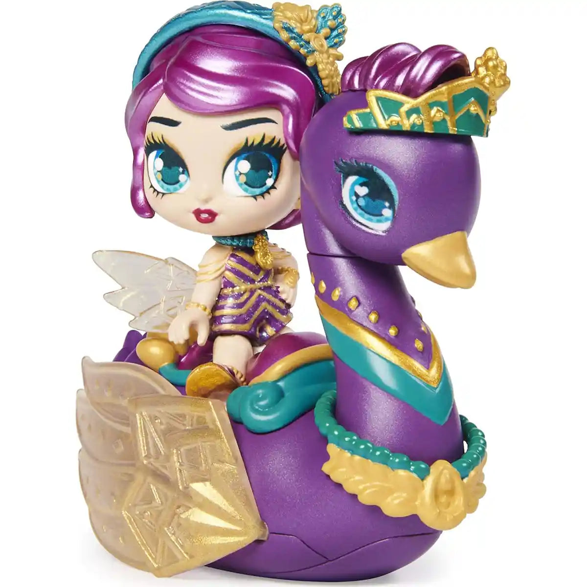 مجموعة هاتشيمالز بيكسيز رايدرز لاجون ليلي بيكسي وسيستاليون جلايدر، مع ميزات غامضة سحرية، وملحقات، وحامل عرض، ورمز تطبيق، للأعمار من 5 سنوات فما فوق، من هاتشيمالز كوليكشنز