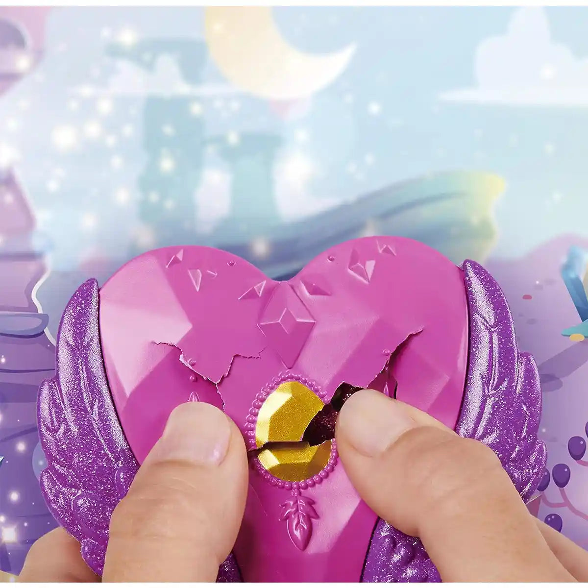 مجموعة هاتشيمالز بيكسيز رايدرز لاجون ليلي بيكسي وسيستاليون جلايدر، مع ميزات غامضة سحرية، وملحقات، وحامل عرض، ورمز تطبيق، للأعمار من 5 سنوات فما فوق، من هاتشيمالز كوليكشنز