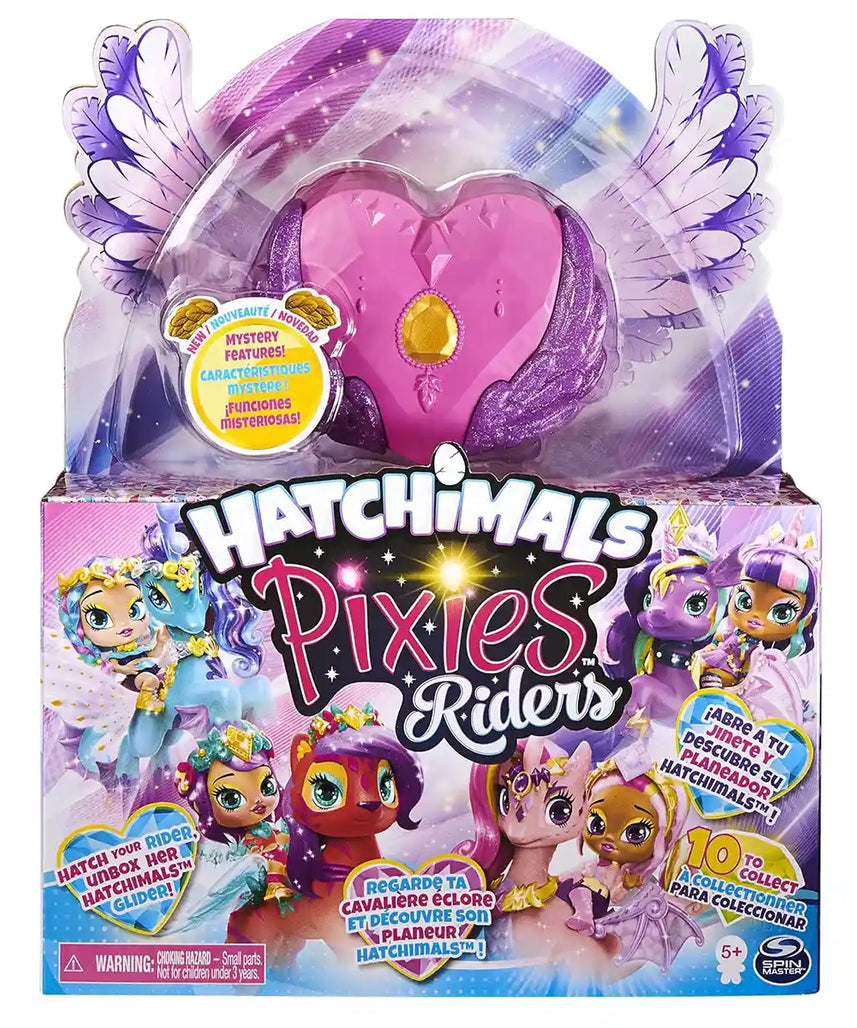 مجموعة هاتشيمالز بيكسيز رايدرز لاجون ليلي بيكسي وسيستاليون جلايدر، مع ميزات غامضة سحرية، وملحقات، وحامل عرض، ورمز تطبيق، للأعمار من 5 سنوات فما فوق، من هاتشيمالز كوليكشنز