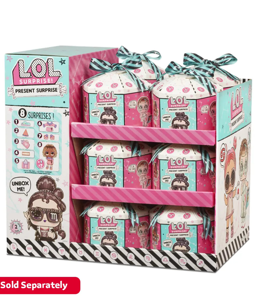 L.O.L. Surprise Present Tots Series 2 Doll with 8 Surprises, Star Sign Themed Fashion Doll, 3 Inch Collectible Toy for Girls