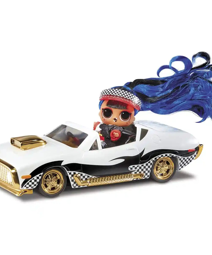 L.O.L. Surprise RC Wheels, Remote Control Car with Exclusive J.K. Doll & Downtown Mini Doll for Kids