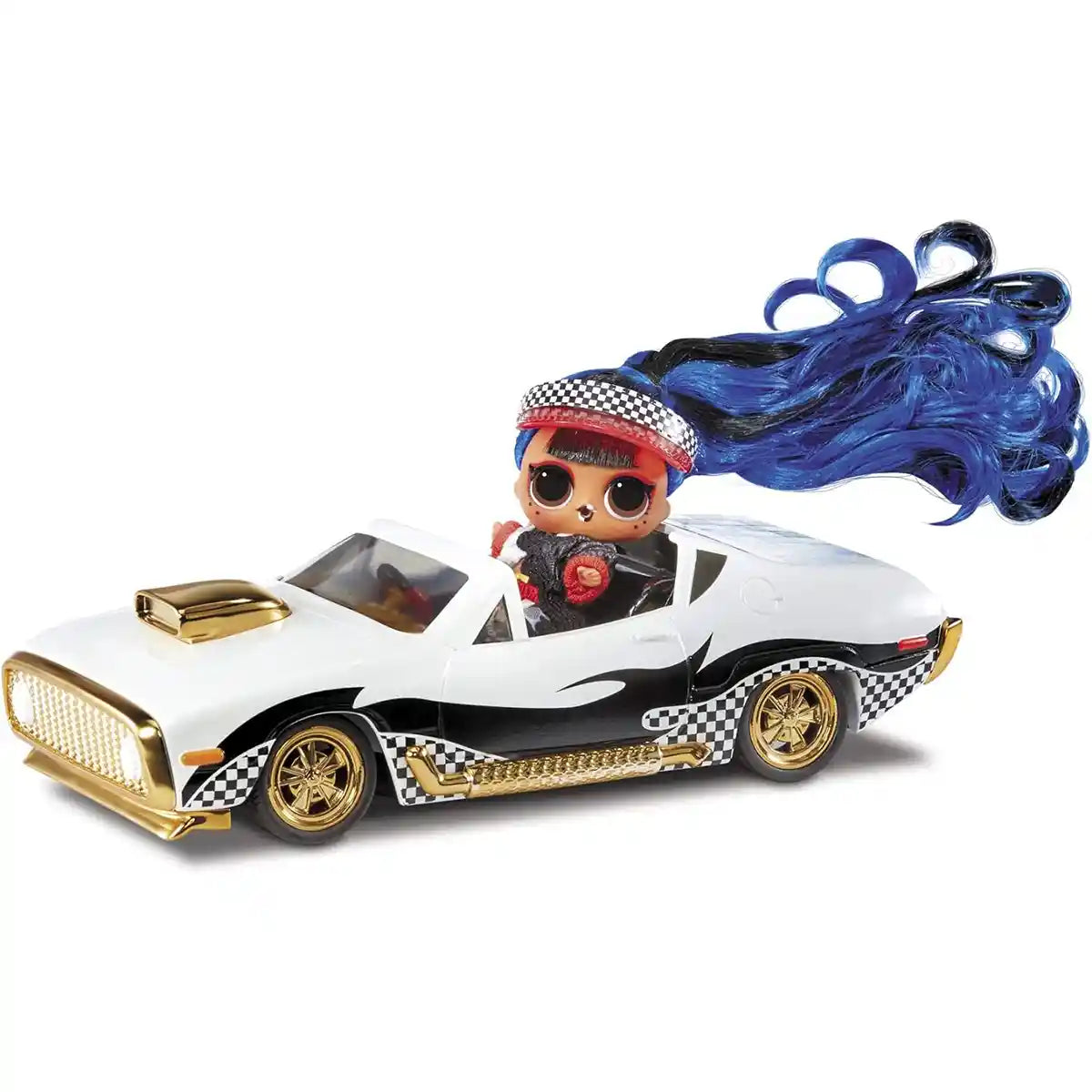 عجلات LOL Surprise RC، سيارة تحكم عن بعد مع دمية JK الحصرية ودمية Downtown Mini للأطفال