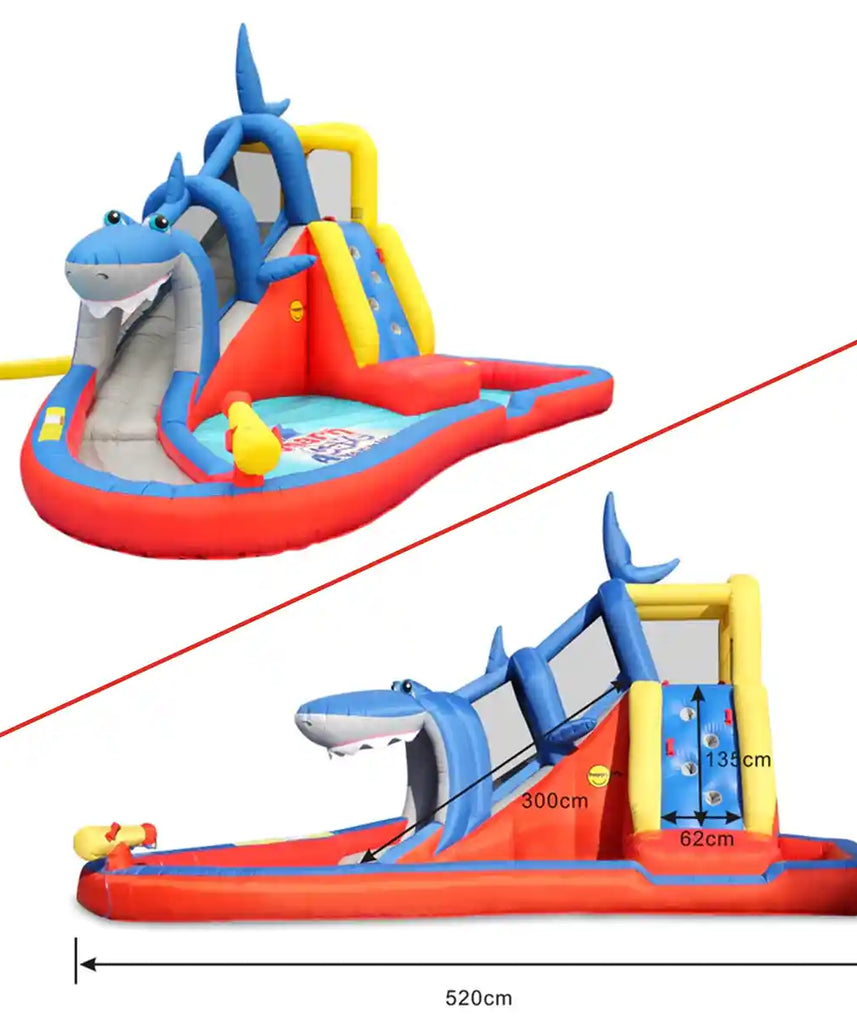 هابي هوب، قلعة قفز قابلة للنفخ للأطفال، قلعة قفز خارجية، منزل قفز في الفناء الخلفي، بوليستر متين، يتضمن منفاخ كهربائي ومجموعة إصلاح، لعبة نشاط آمنة للأطفال، حمامات سباحة ومرح مائي