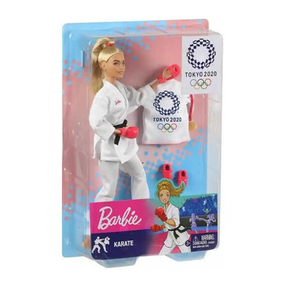 مجموعة ألعاب رياضية متنوعة من باربي طوكيو 2020 مع سترة رسمية وميدالية ومضرب وإكسسوارات للأطفال من سن 3 سنوات فما فوق