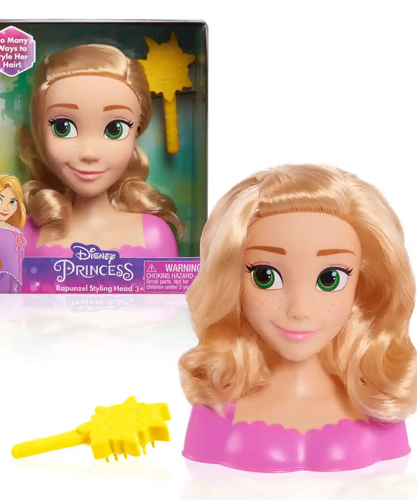 Disney Rapunzel Princess Mini Styling Head, Hair Styling Toy for Kids Ages 6-12, Creative Play and Imaginative Storytelling