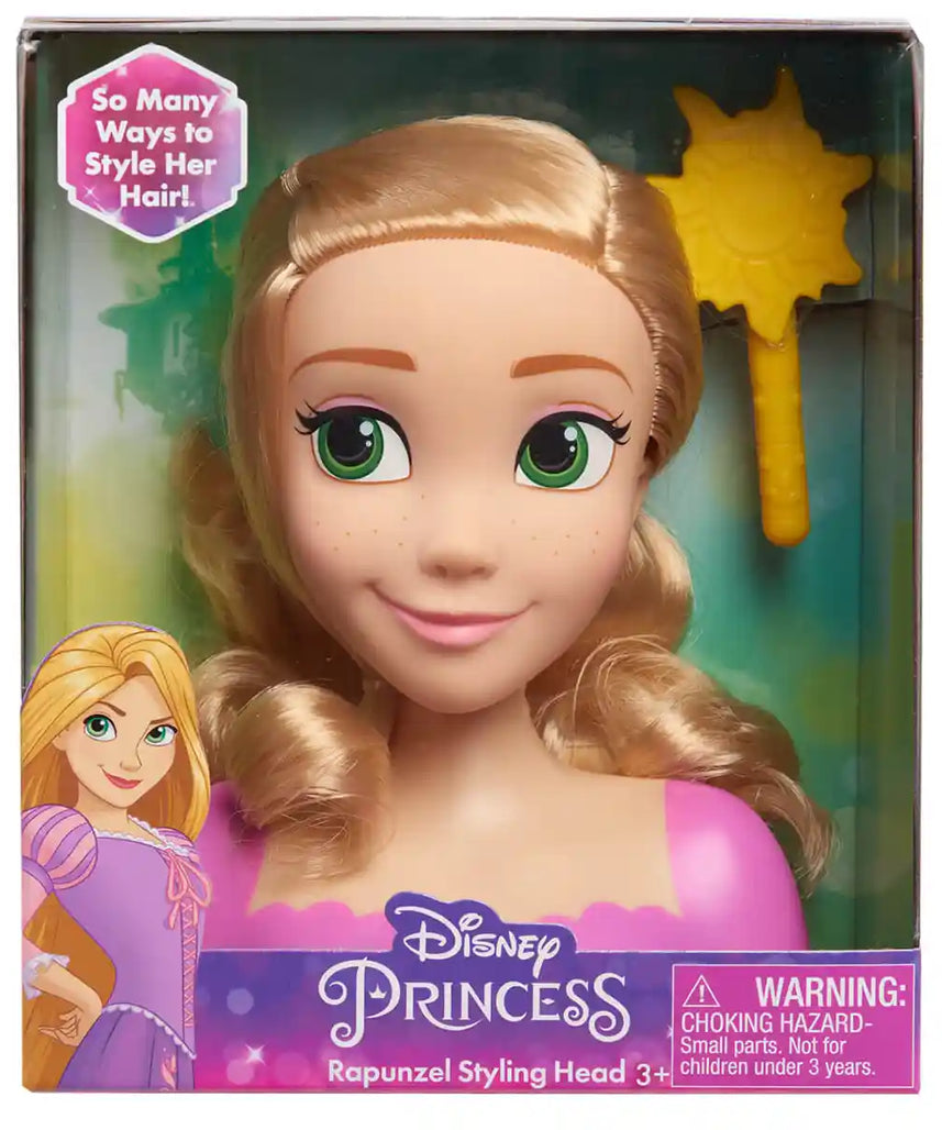 Disney Rapunzel Princess Mini Styling Head, Hair Styling Toy for Kids Ages 6-12, Creative Play and Imaginative Storytelling