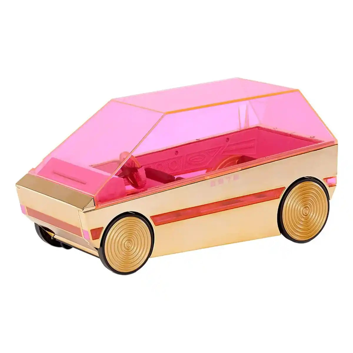 L.O.L. Surprise! 3-in-1 Party Cruiser Car, Rose Gold Vehicle with Pool, Dance Floor & Blacklight Surprises, Fits LOL Surprise & OMG Dolls, Toy Gift for Kids Age 4+