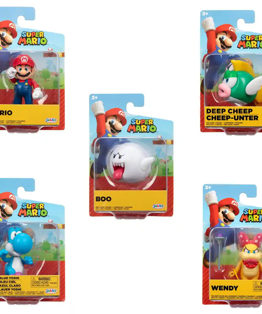 لعبة نينتندو سوبر ماريو ويف 30، شخصية متنوعة، 4 بوصات، قابلة للتجميع، عبوة من قطعة واحدة