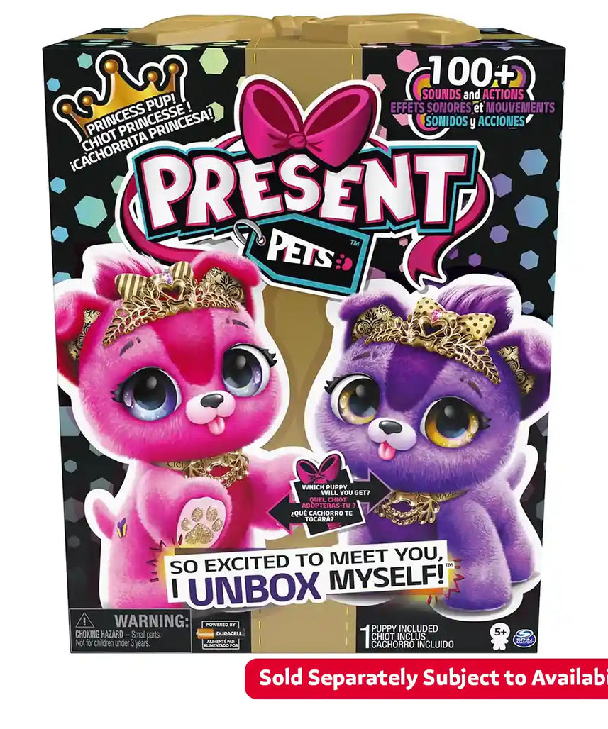 لعبة تفاعلية مفاجئة على شكل جرو الأميرة من بريزينت بيتس، يوركشاير تيرير ذاتية الفتح، أكثر من 100 صوت وحركة، هدايا للبنات، ألعاب أطفال للبنات من عمر 5 إلى 9 سنوات، مازي أو سيسي (قد يختلف الطراز)