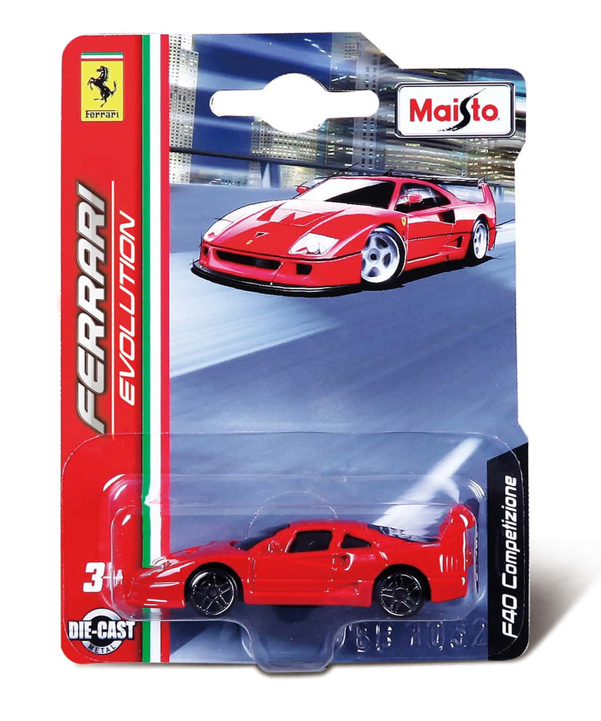 Maisto Ferrari Evolution Die-Cast Car, Official Licensed Collectible Model Car, Authentic Packaging, 2.75 inch Miniature Toy Vehicle for Kids and Collectors