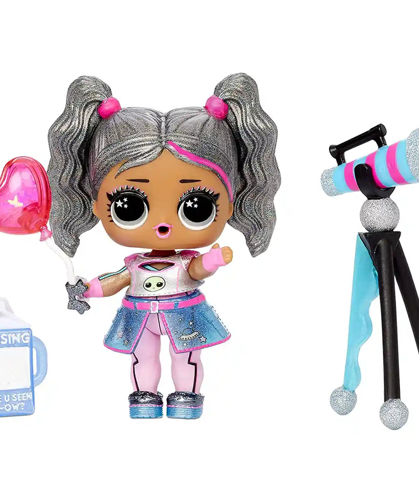L.O.L. Surprise Present Surprise Series 3 Fashion Doll with 8 Surprises, Birthday Month Collectible Doll, Glitter Hair and Accessories, Ages 4+