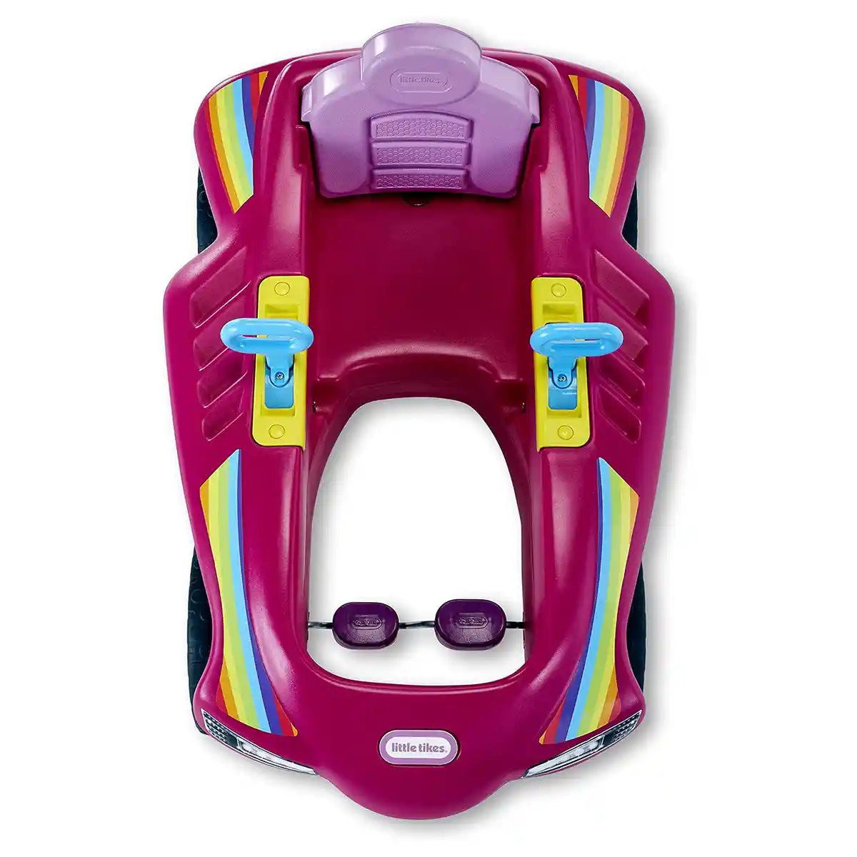 سيارة سباق جيت من ليتل تايكس - سيارة وردية بدواسة مع مقعد قابل للتعديل وإطارات للطرق الوعرة - لعبة سباق خارجية للأطفال من سن 3 إلى 10 سنوات