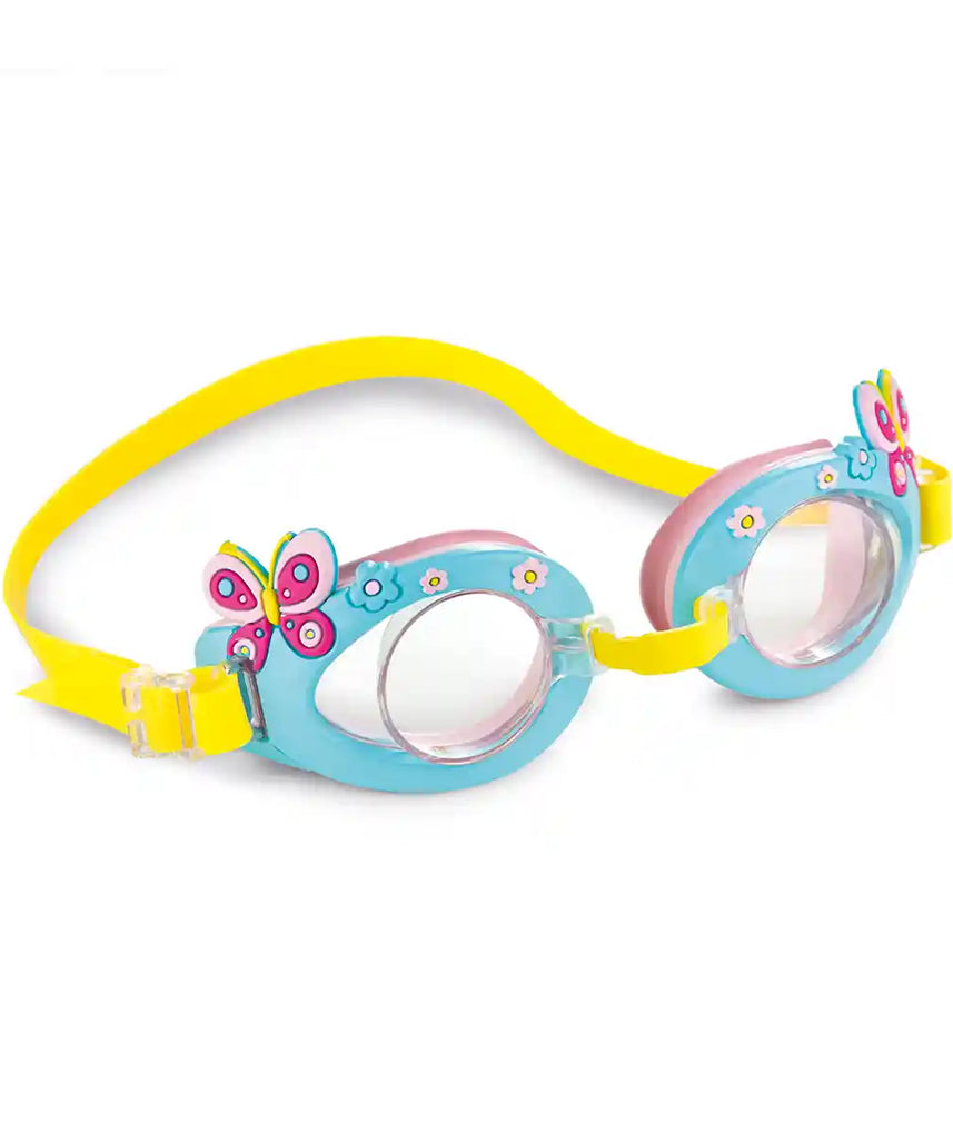 Intex 55610 Fun Kids Goggles, Assorted Colors, UV Protection, Ages 3-8