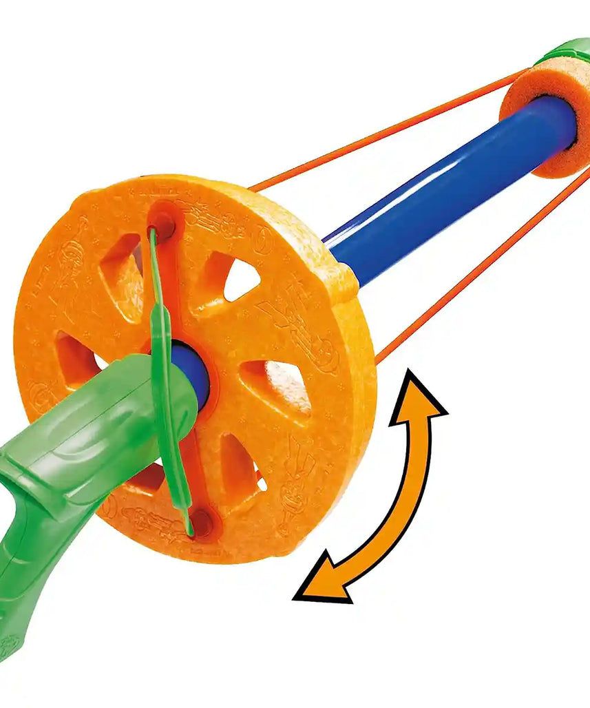 لعبة Zing Air Storm Zyclone Foam Ring Blaster للأطفال، لعبة استهداف بعيدة المدى، متعة خارجية آمنة