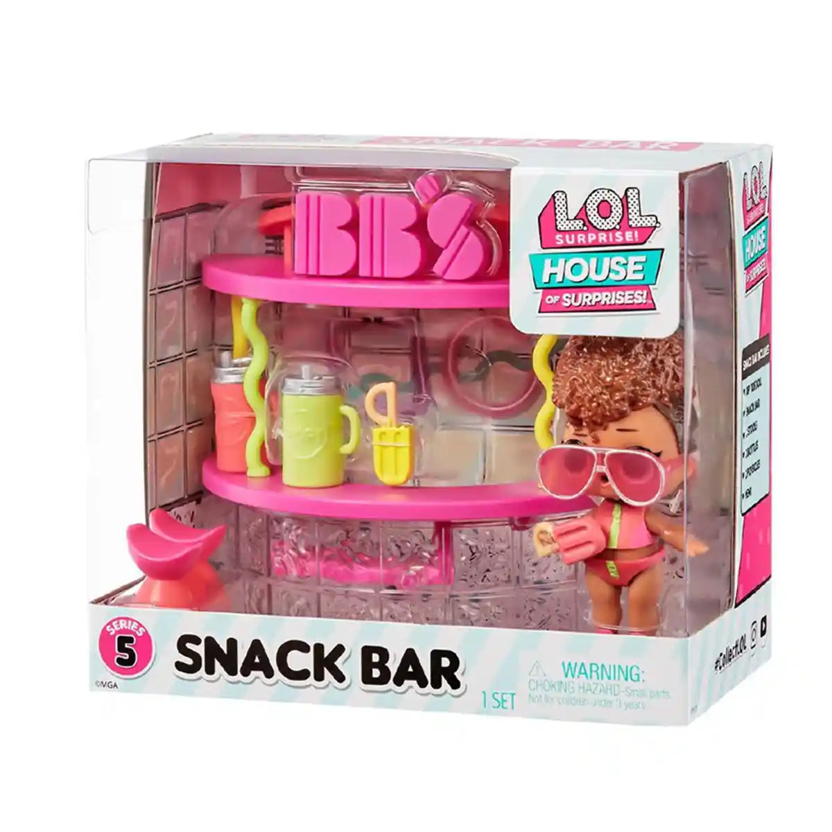 مجموعة أثاث لول سربرايز مع دمية بأشكال متنوعة للأطفال من عمر 4 إلى 6 سنوات