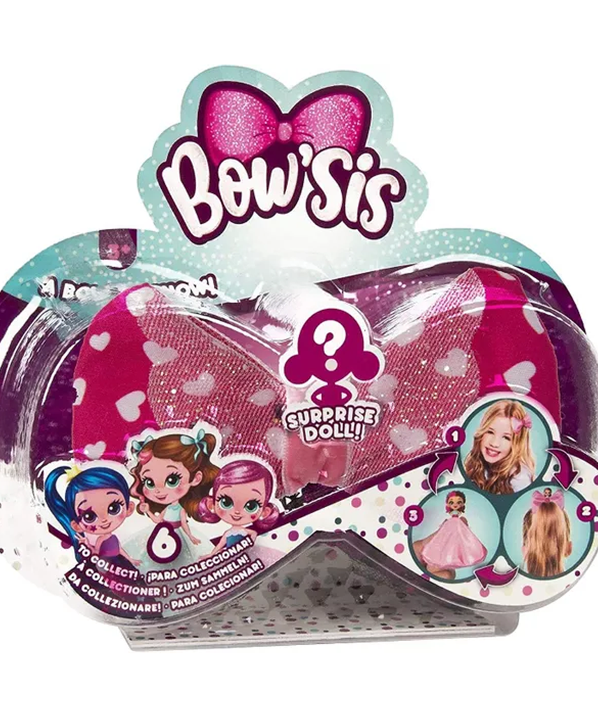 دمية باوزيس الصغيرة المتنوعة (قطعة واحدة) من آي إم سي تويز، دمية مفاجأة قابلة للتجميع مع ملحق فيونكة مخفية، ألعاب للبنات من سن 3 سنوات فما فوق