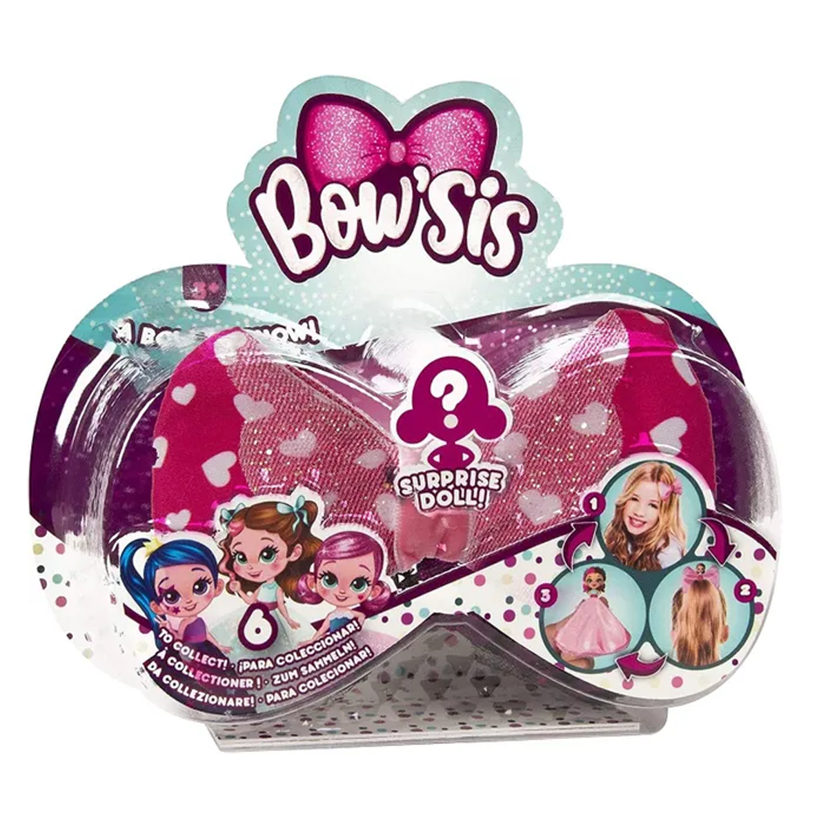 Bowsis Mini Doll Assorted (1pc) by IMC Toys, Collectible Surprise Doll with Hidden Bow Accessory, Girls Toys Ages 3+